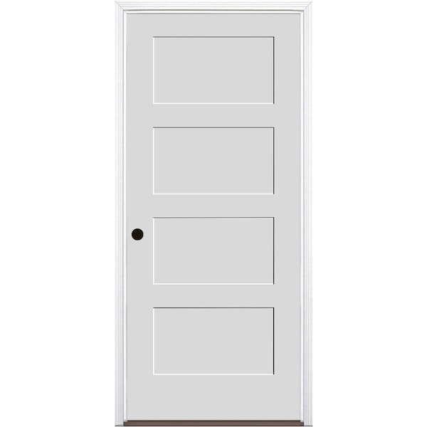 Trimlite Primed 4Panel Equal Panel Interior Shaker 20 Min Fire Rated 71/4" RH Prehung 3068134PRI844420MRH15B714 - main